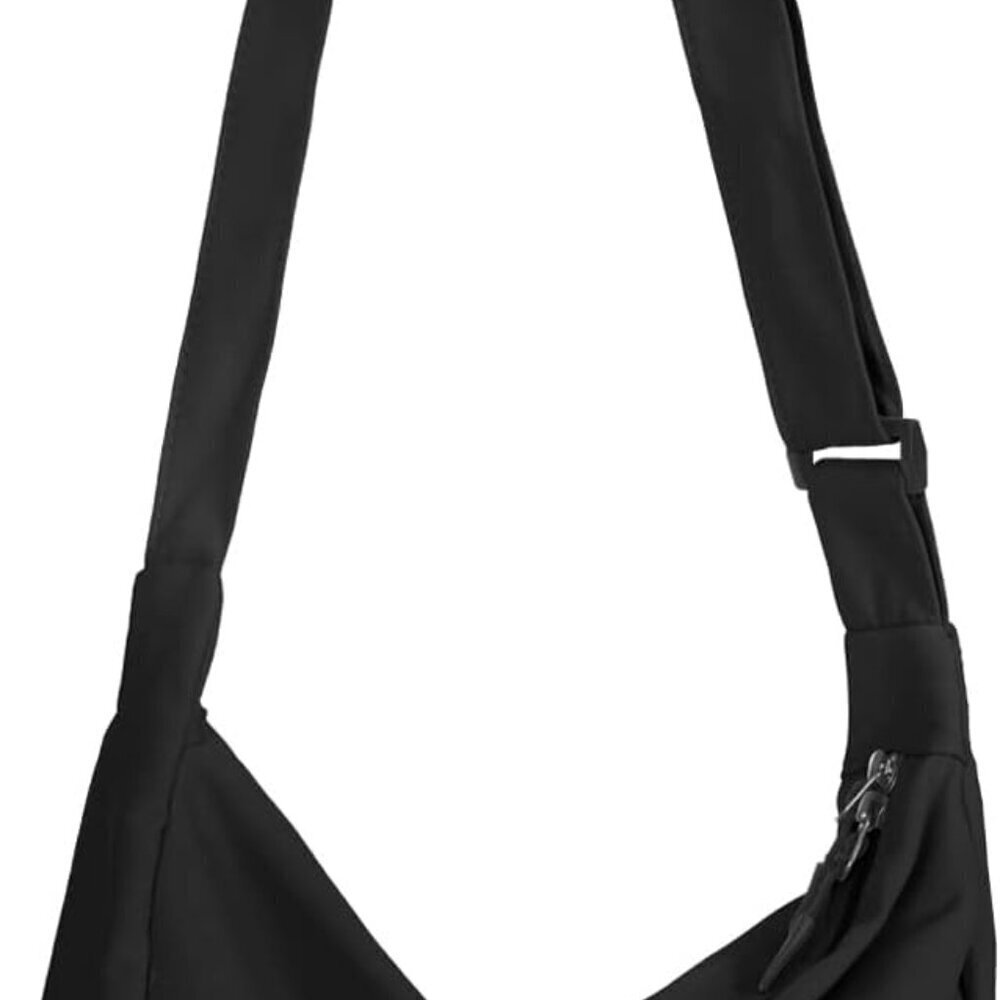 Crossbody Sling Bag Polyester Unisex Adjustable Lightweight Zippers